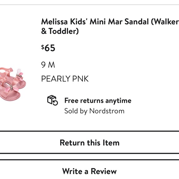 Melissa Kid Mini Mar sandal size 9 - Picture 4 of 4